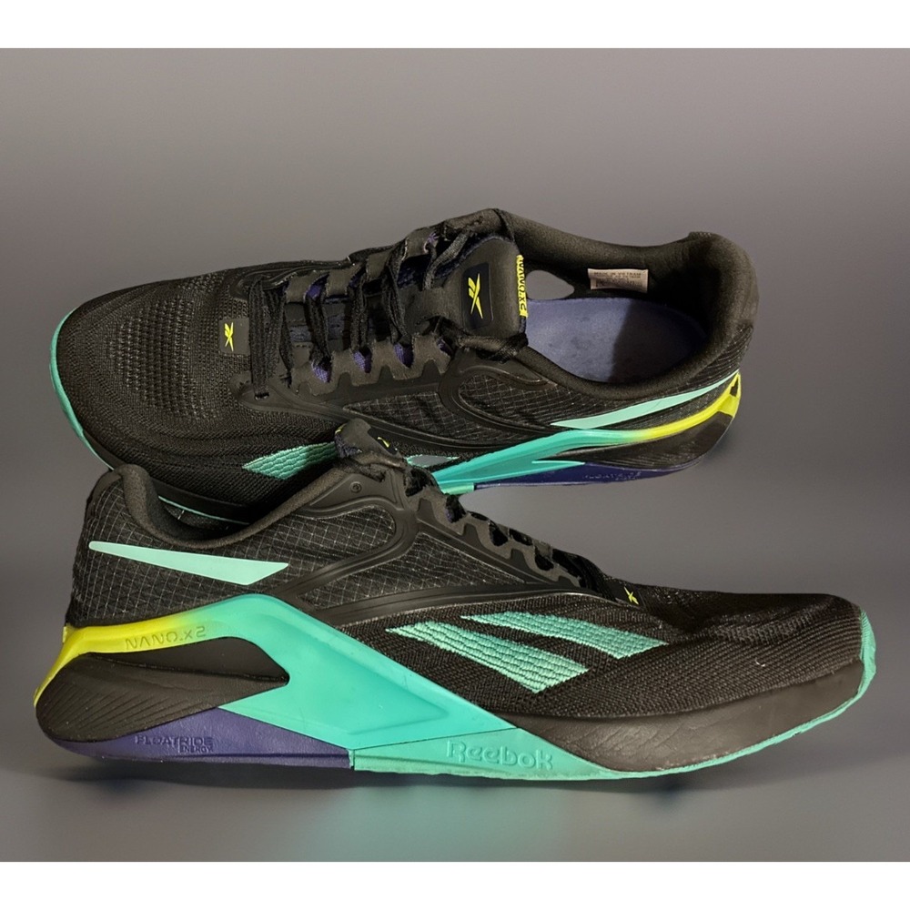Reebok Nano X2 Men's Training Shoes | Men's SIZE 12 | Black Teal | GX9912